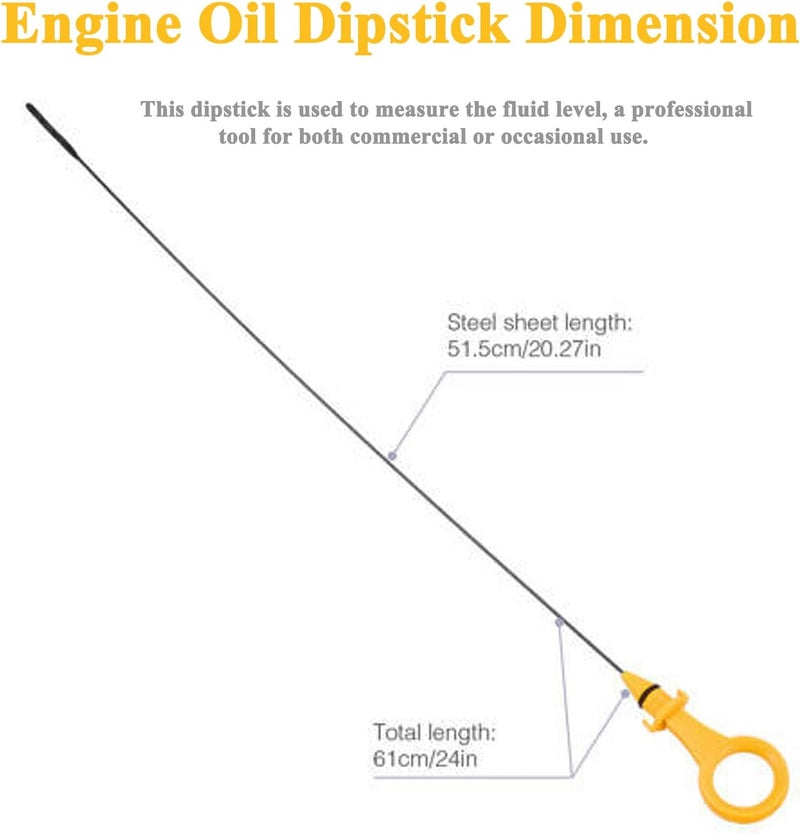 E-Vniko Engine Oil Level Dipstick Indicator Fit for 2008-2013 Audi A3 2009-2017 A4 A5 Quattro 2011-2015 Q5 2012-16 Q3 | Passat B6 Jetta Replace Automotive Dipstick 06H115611E - Image 4